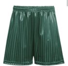 PE Shorts Shadow Stripe White, Bottle Green, & Black